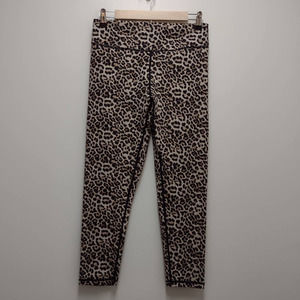 Zyia Animal Print Scrunched Capri Stretch Pants Womens Size 12